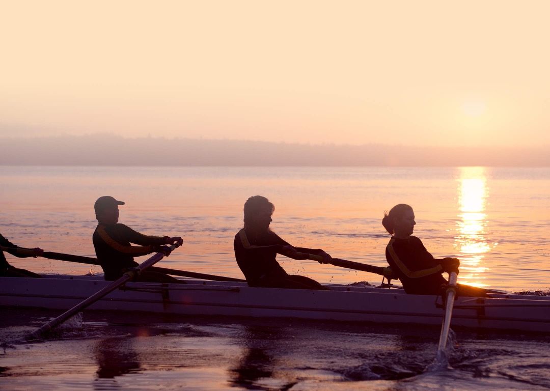 People sailing in a boat